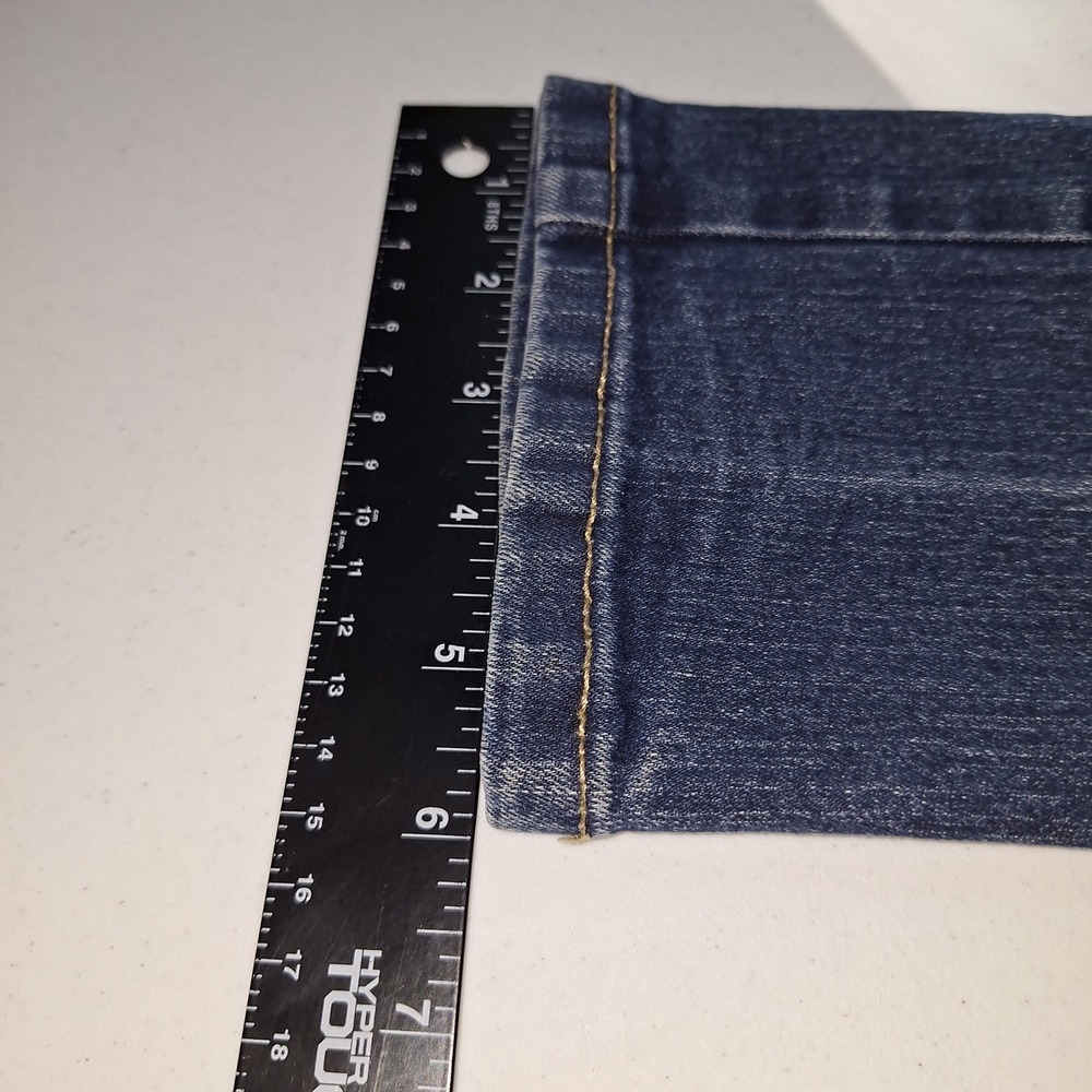 Y2K Denim Jeans Minimalist Denim True Craft 16 Tapered Jeans Dark Wash Blue - Picture 14 of 14